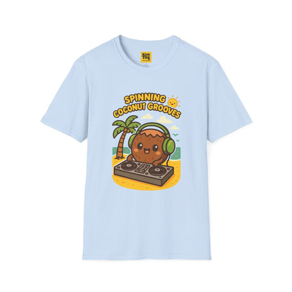 Coconut Grooves T-Shirt - Summer Party Vibes