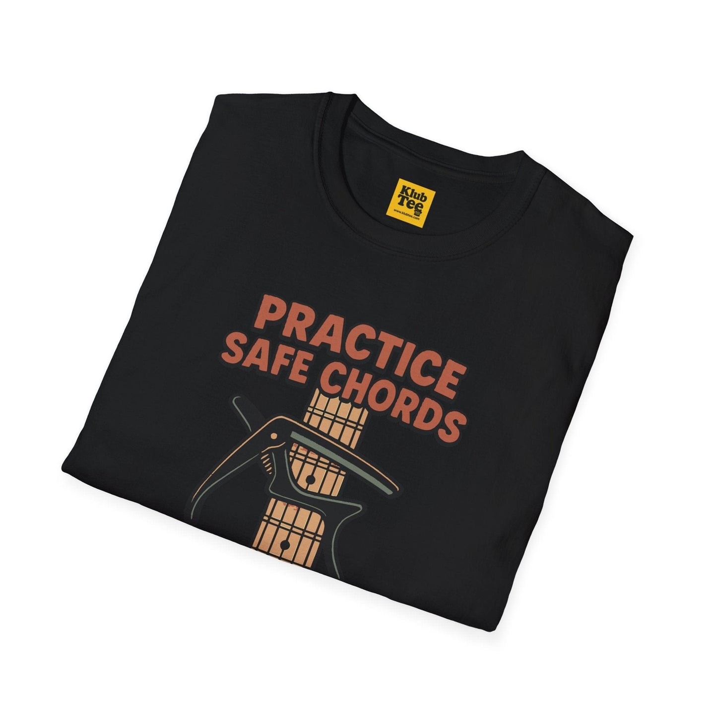 Practice Safe Chords T-Shirt - Guitar Humor