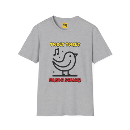 Tweet Tweet Music Sound T-Shirt - Bird Music Tee