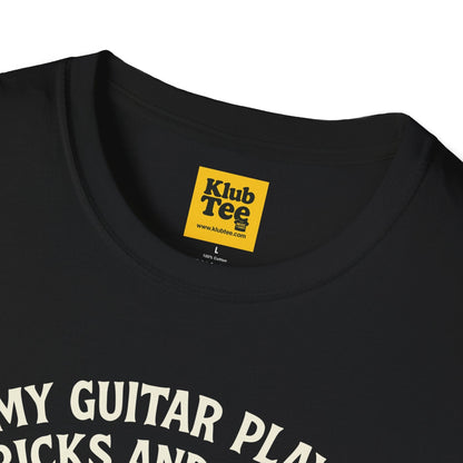 Halloween Guitar T-Shirt - Spooky Music Design