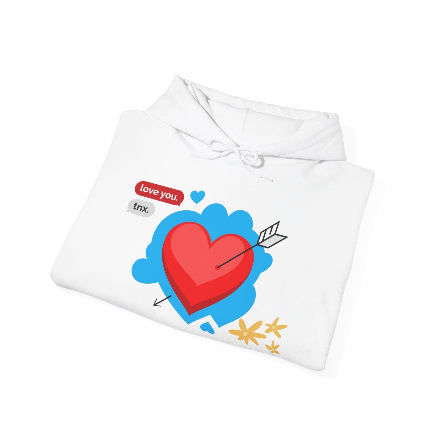 Love You Heart Hoodie - Gift for your love