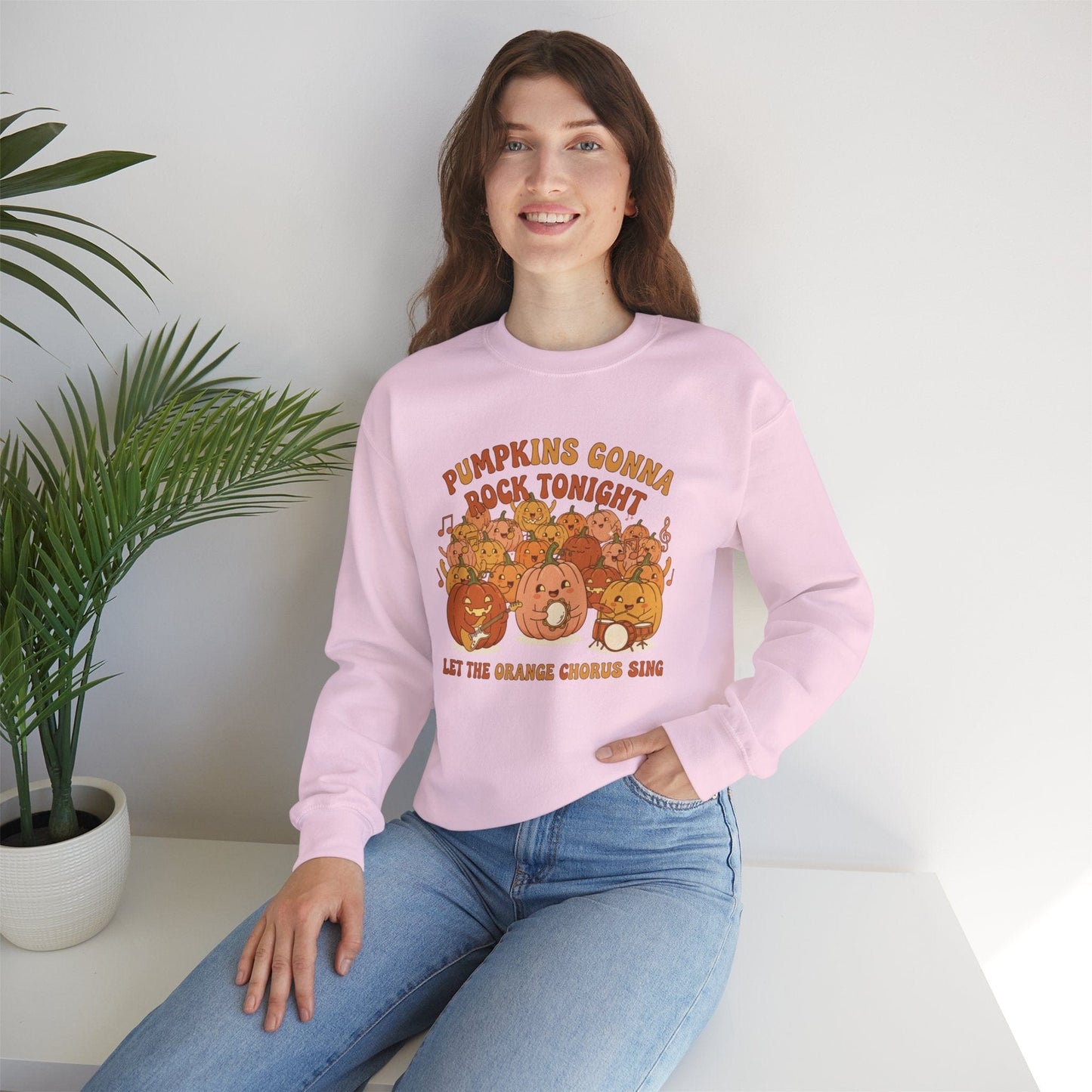 Cozy Pumpkin Sweatshirt - Fall Halloween Fashion