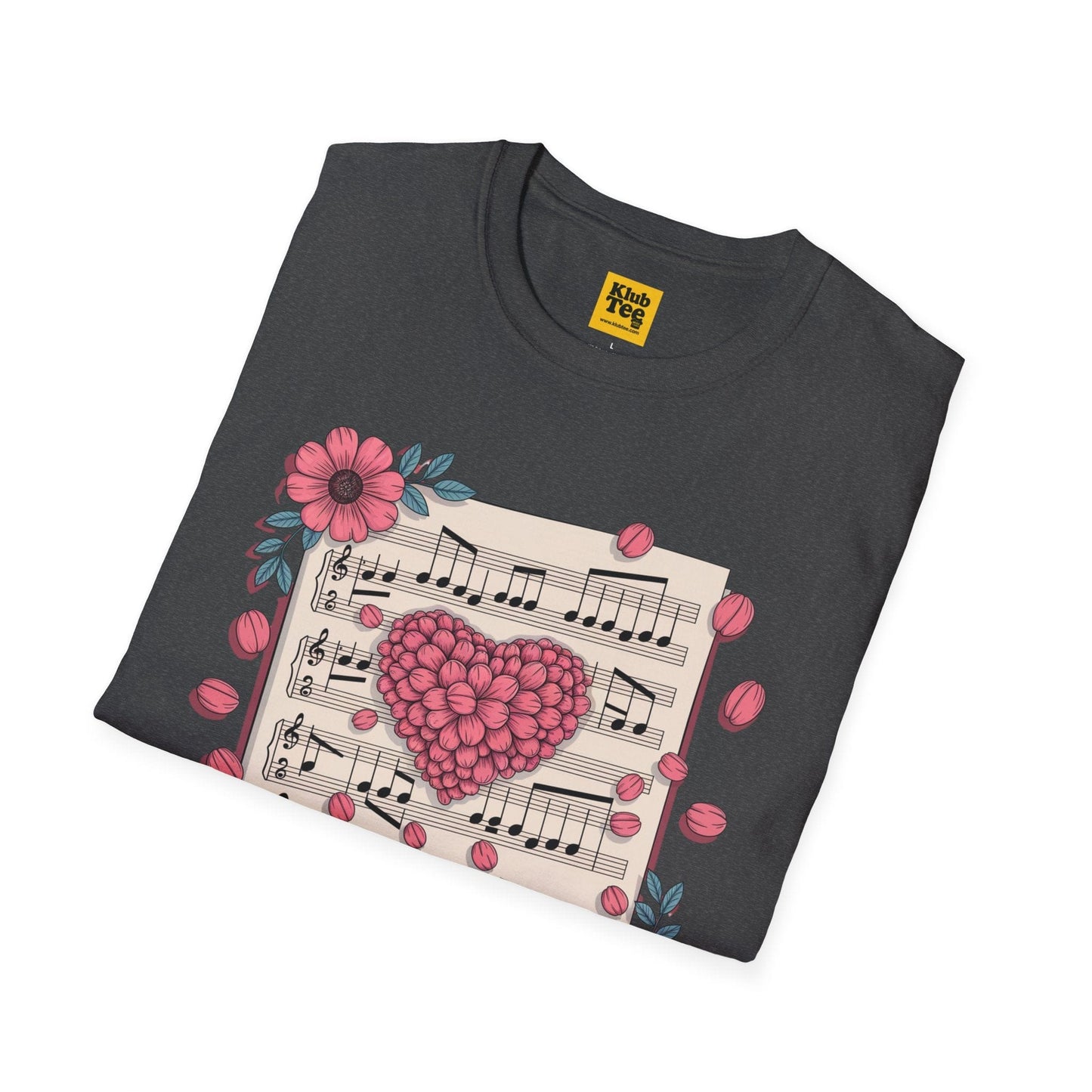 Romantic Music Notes T-Shirt - Love Song
