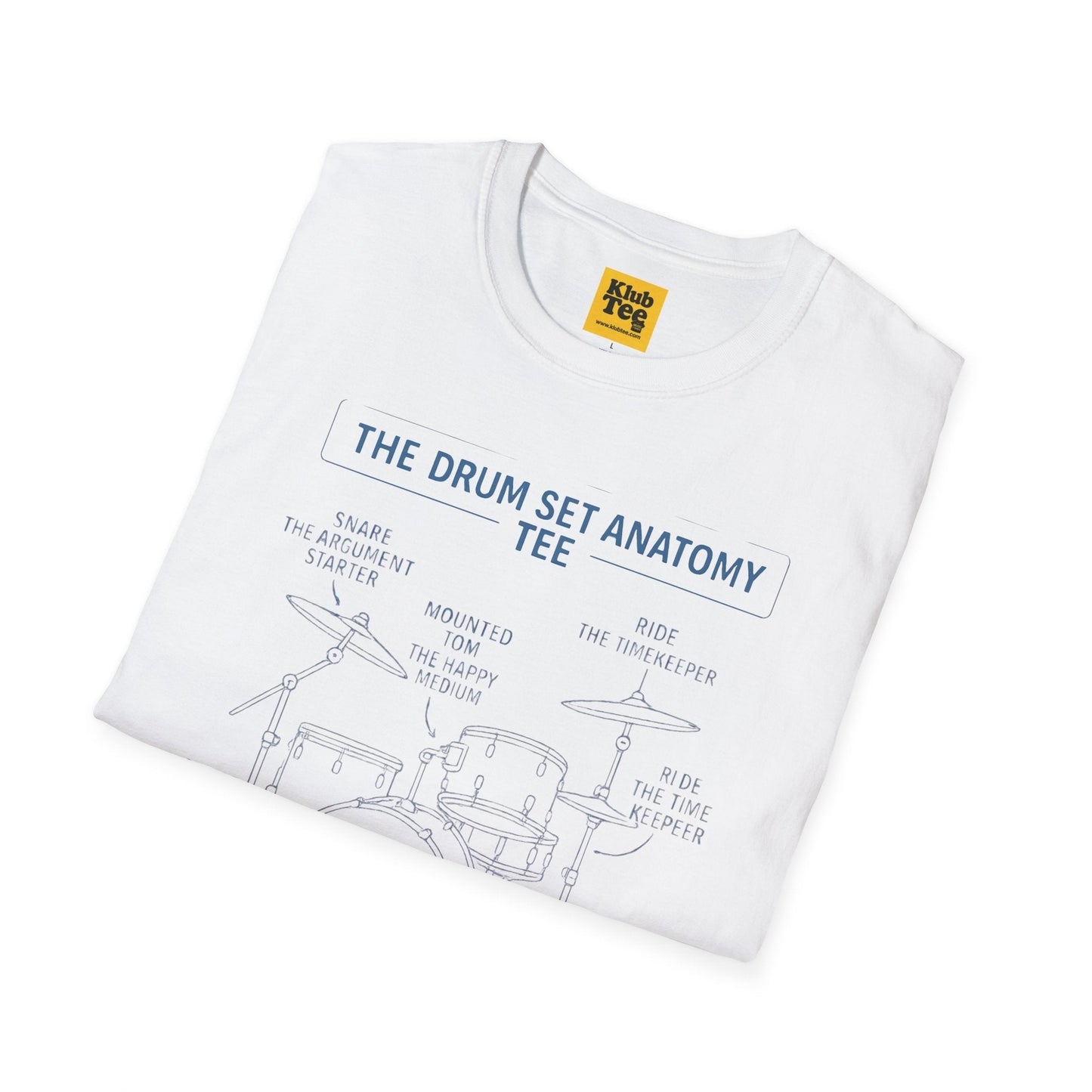 Drum Set Anatomy T-Shirt - Percussion Guide