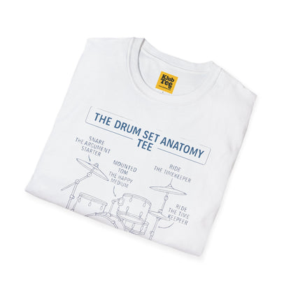 Drum Set Anatomy T-Shirt - Percussion Guide