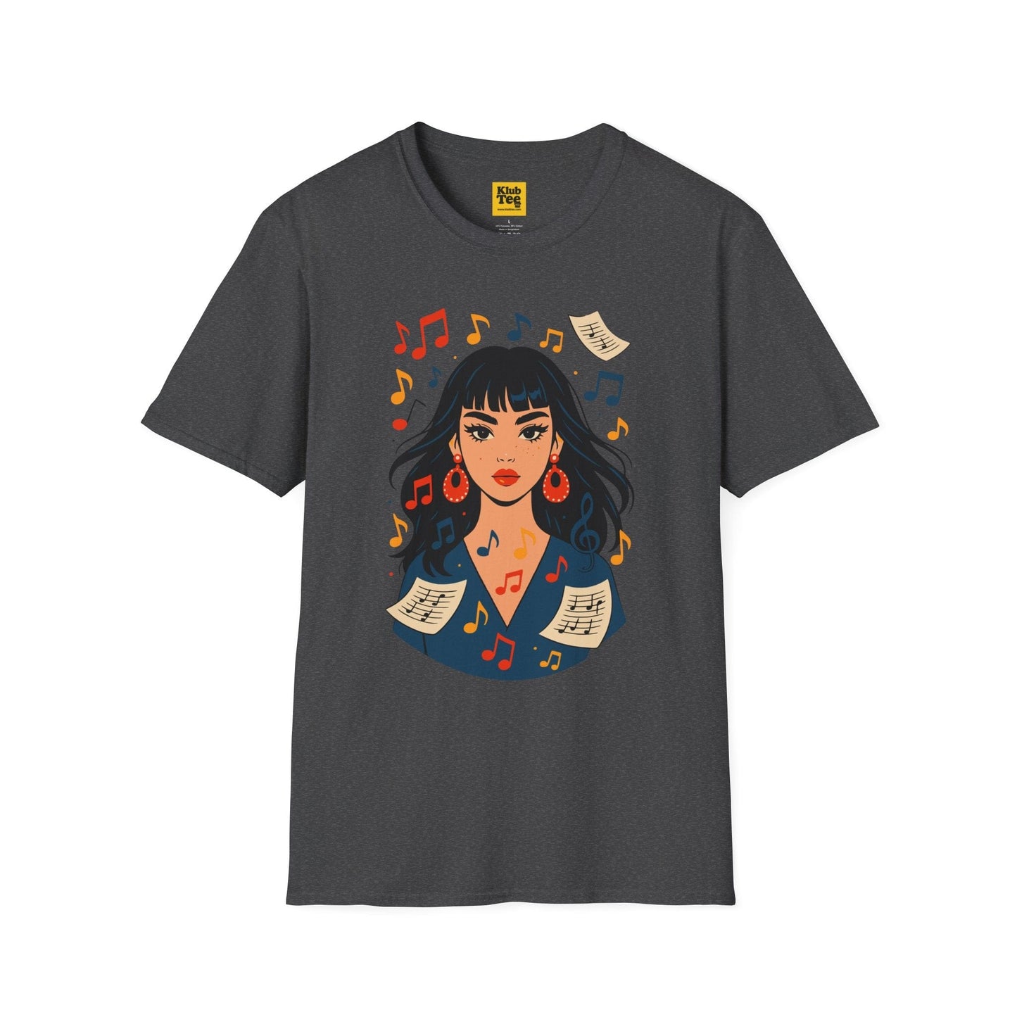 Music Notes & Sheets T-Shirt - Artistic Design