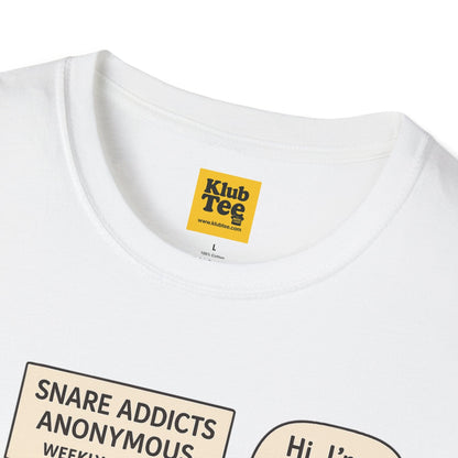 Snare Addicts Anonymous T-Shirt - Drummer Humor