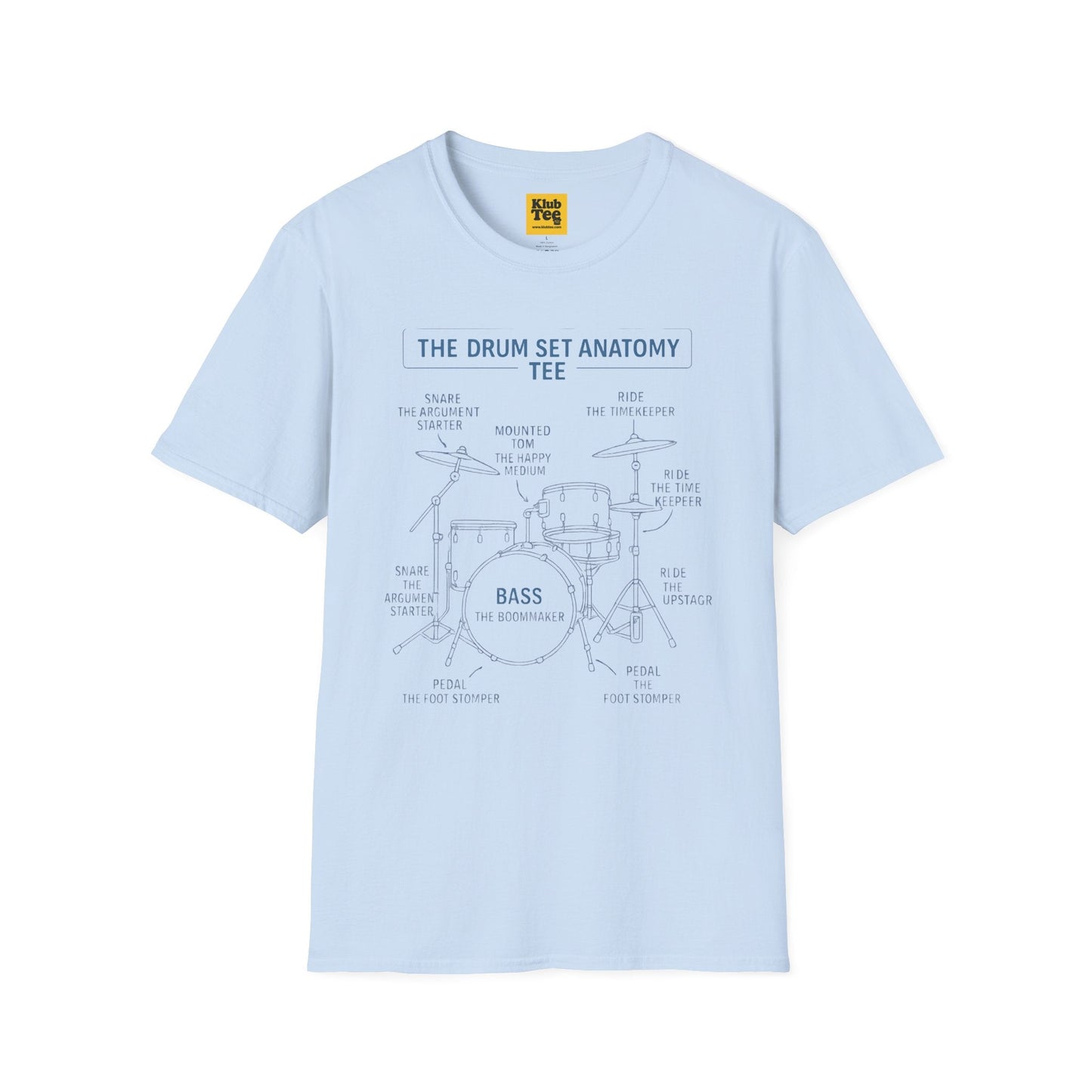 Drum Set Anatomy T-Shirt - Percussion Guide