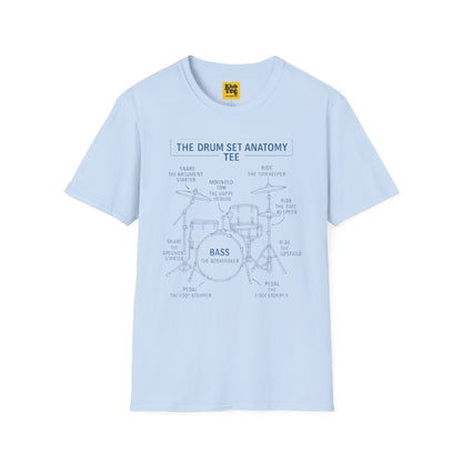 Drum Set Anatomy T-Shirt - Percussion Guide