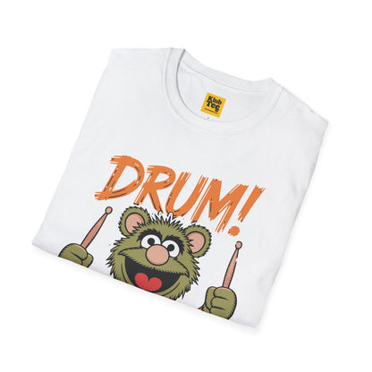 Playful Drums T-Shirt - Fun Percussion Design