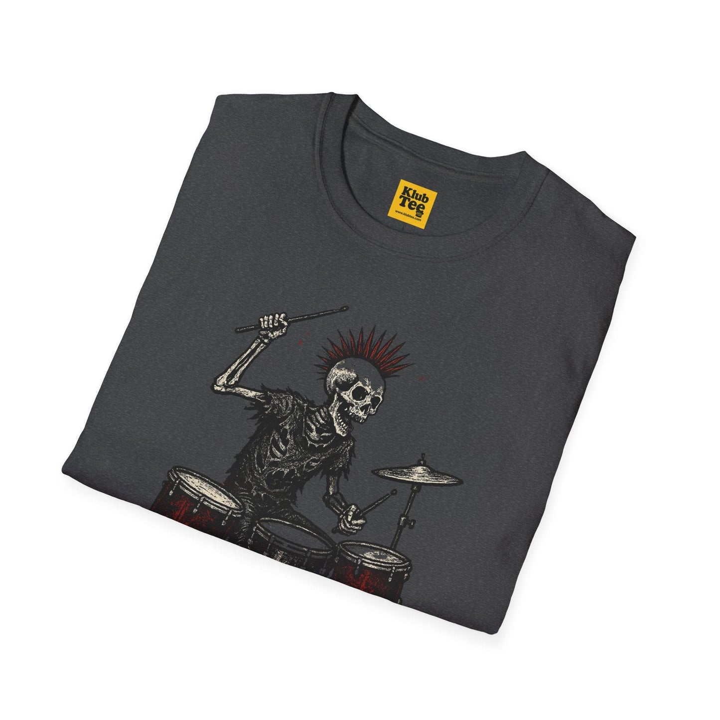 Rockin' Skeleton Drummer T-Shirt - Attitude Design