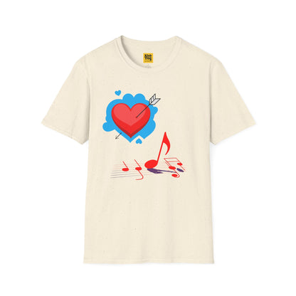 Music Love T-Shirt - Sweetheart Design