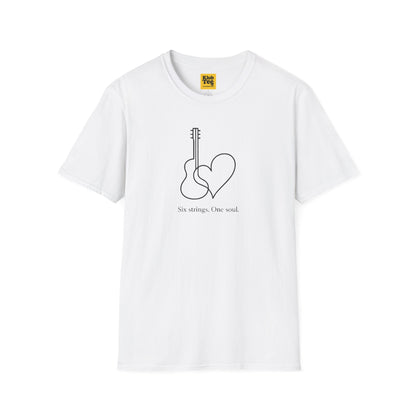 Six Strings One Soul T-Shirt - Guitar Love
