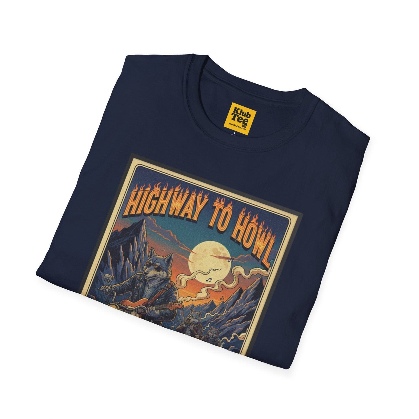 Highway to Howl T-Shirt - Rock Wolf Adventure Tee