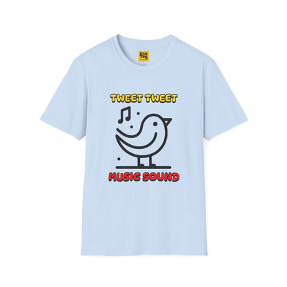 Tweet Tweet Music Sound T-Shirt - Bird Music Tee