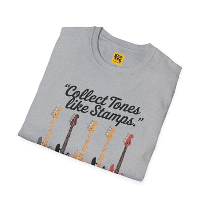 Collect Tones Like Stamps T-Shirt - Music Quote