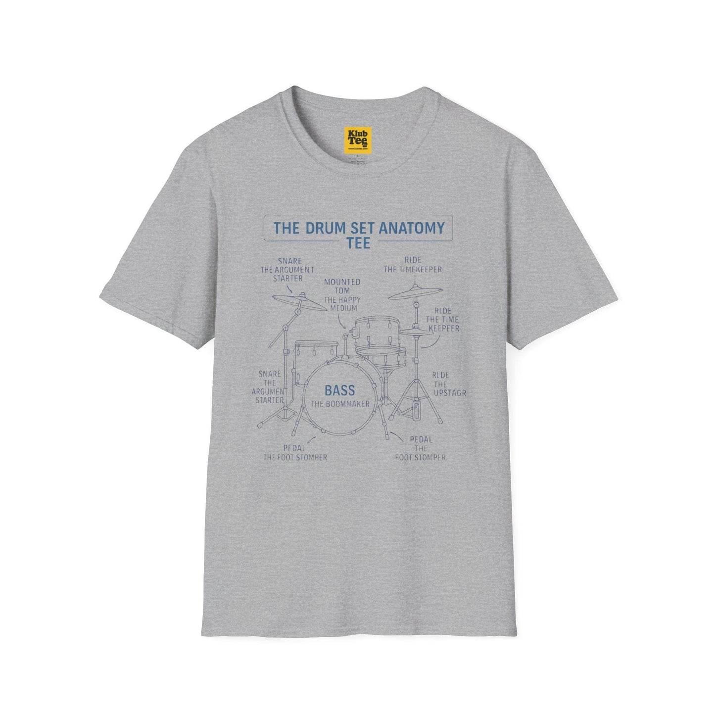 Drum Set Anatomy T-Shirt - Percussion Guide
