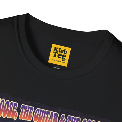 Groovy Galactic Guitar T-Shirt - Cosmic Music Tee