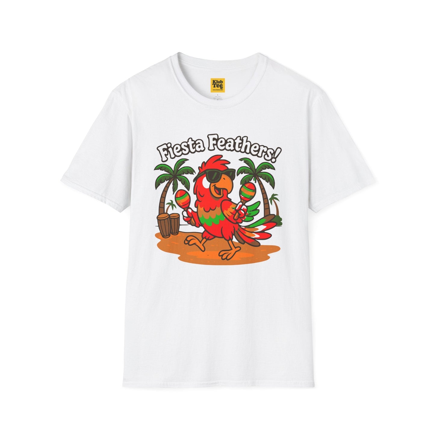 Fiesta Feathers T-Shirt - Tropical Parrot