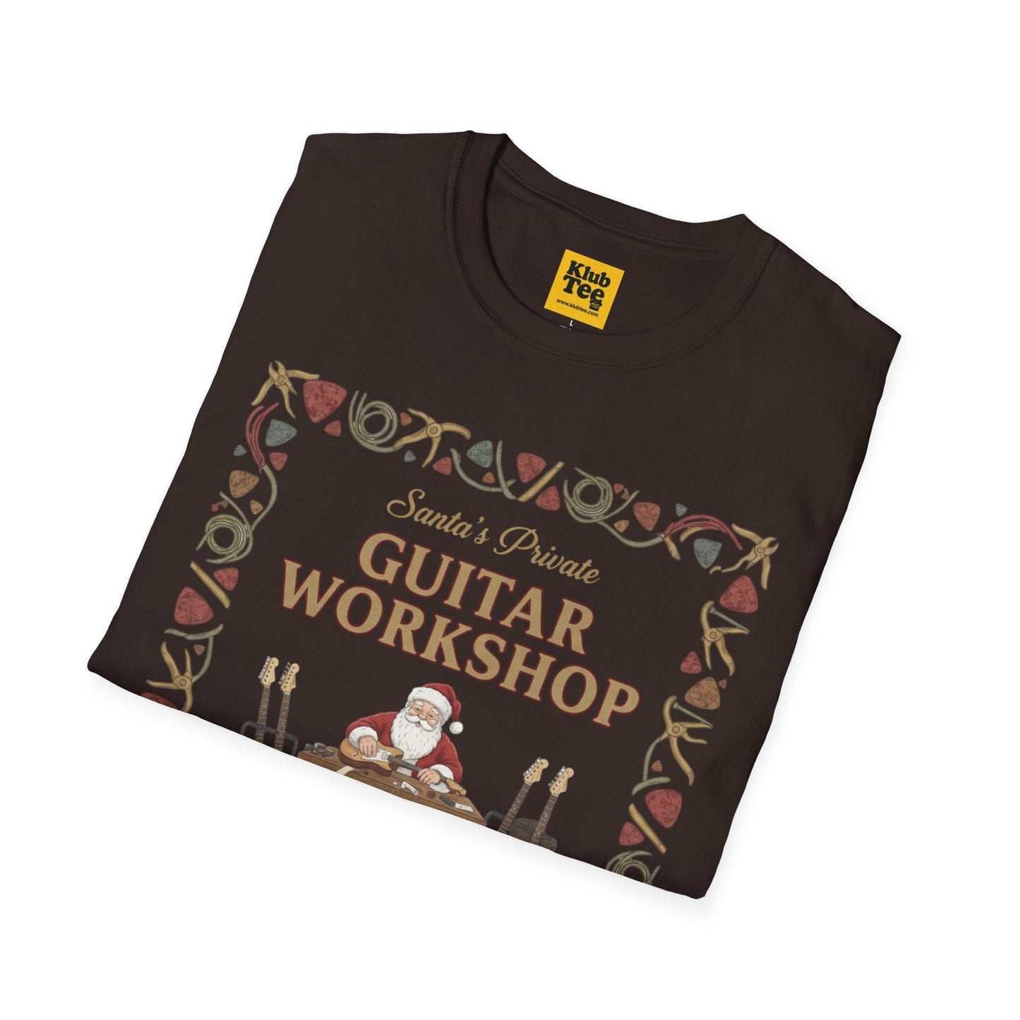 Santa's Guitar Workshop T-Shirt - Christmas Music