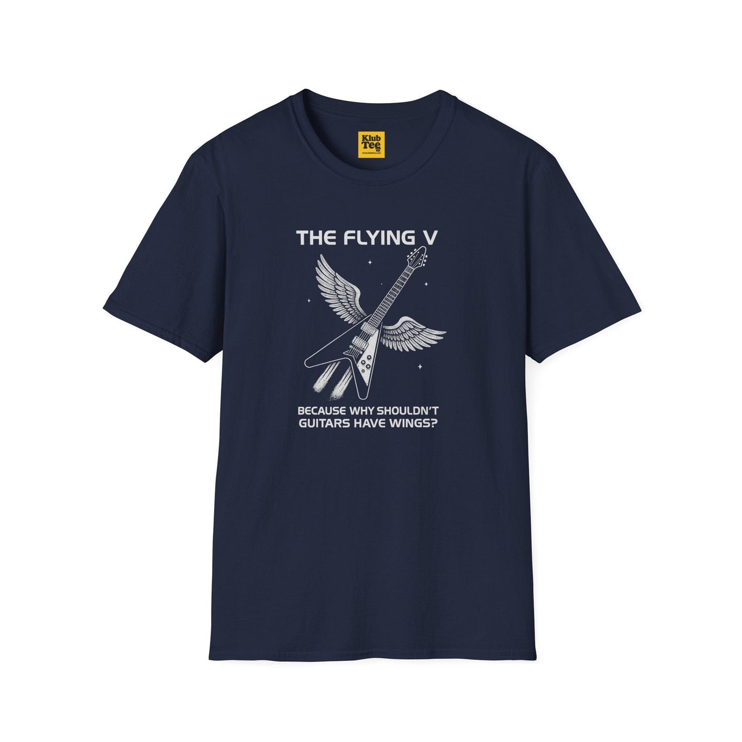 Flying V Guitar T-Shirt - Rock Icon Design