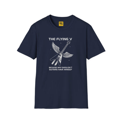 Flying V Guitar T-Shirt - Rock Icon Design