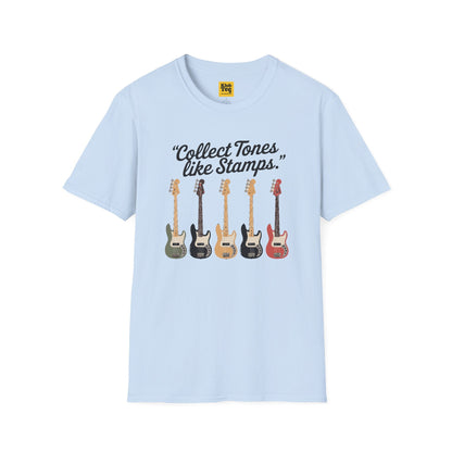 Collect Tones Like Stamps T-Shirt - Music Quote