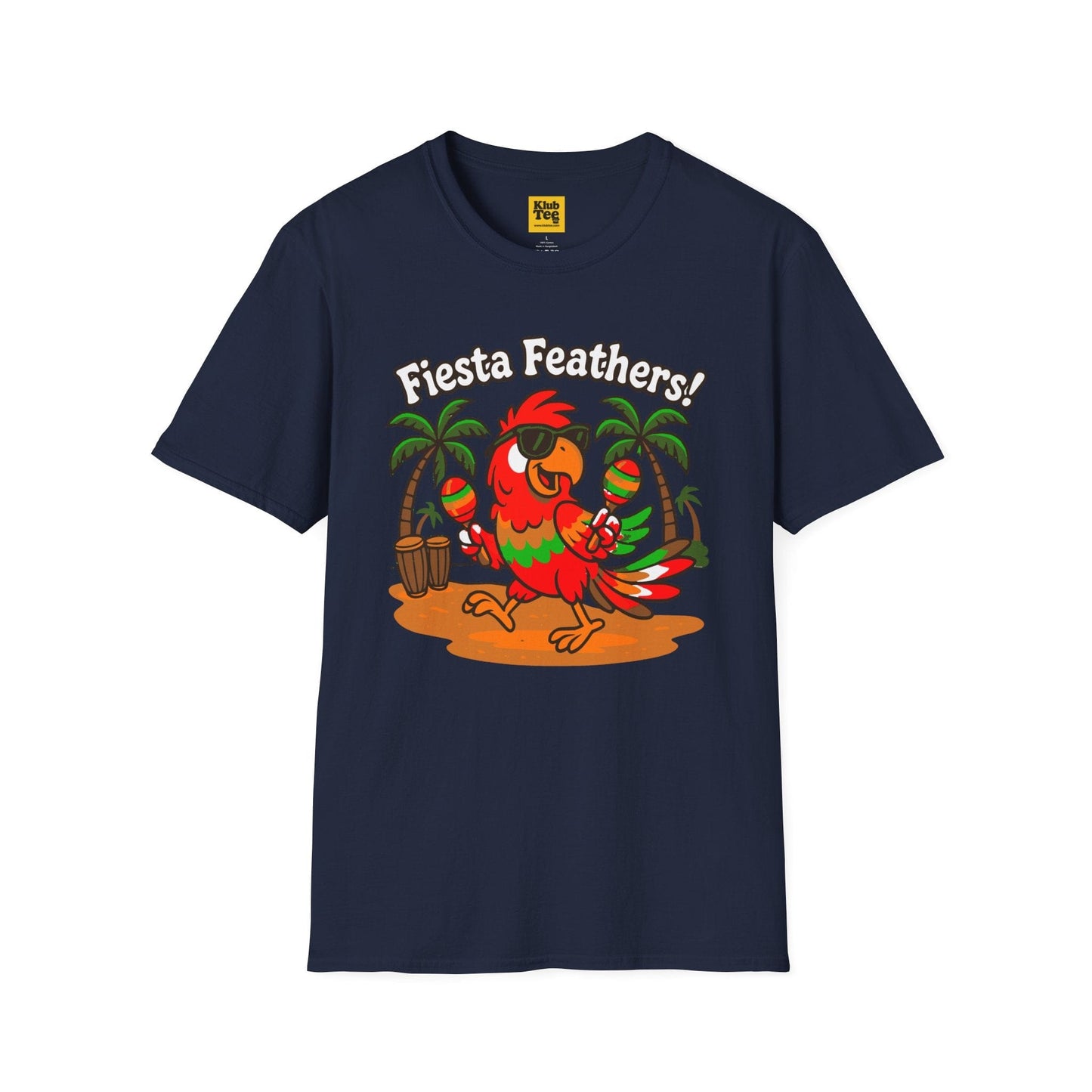 Fiesta Feathers T-Shirt - Tropical Parrot