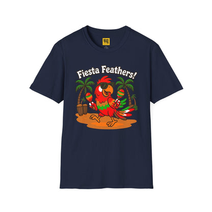 Fiesta Feathers T-Shirt - Tropical Parrot