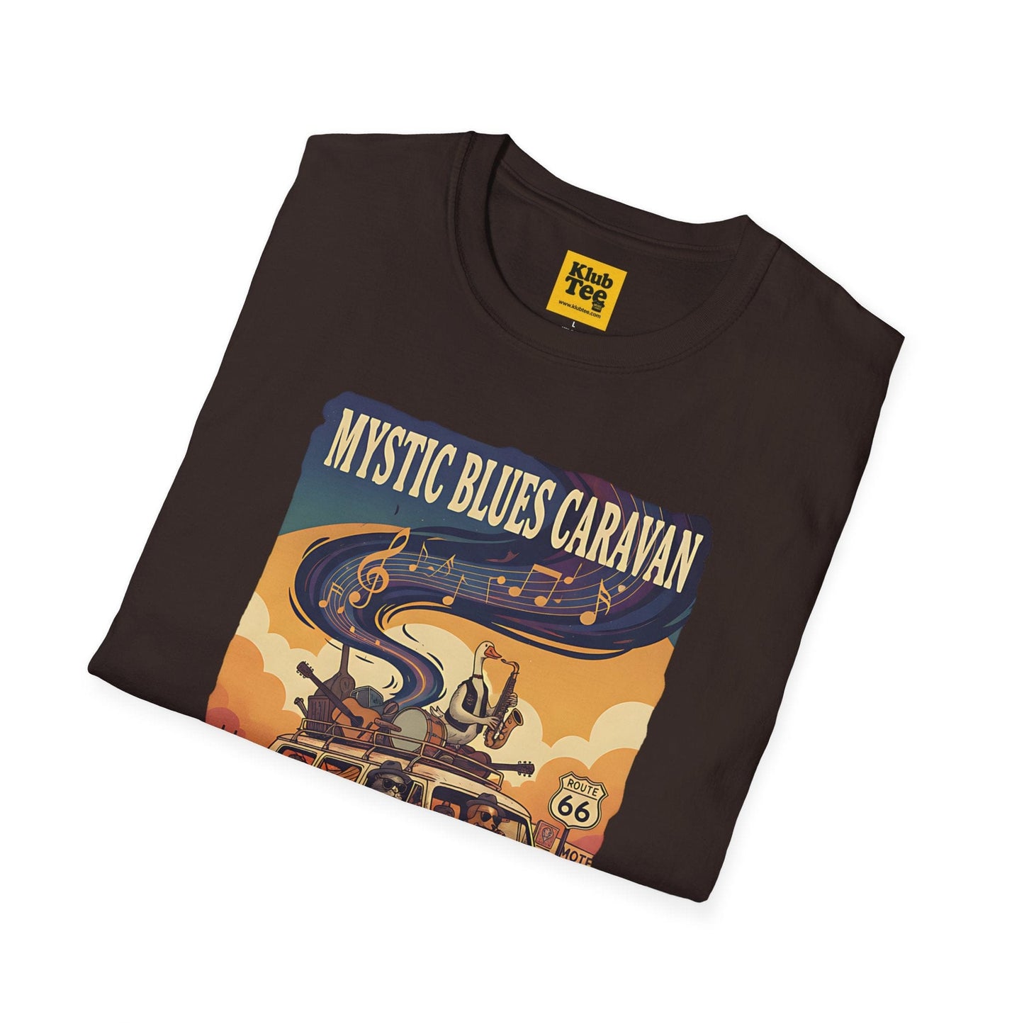 Route 66 Mystic Blues T-Shirt - Vintage Travel Tee