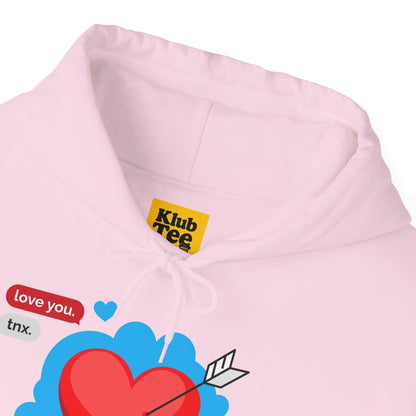 Love You Heart Hoodie - Gift for your love
