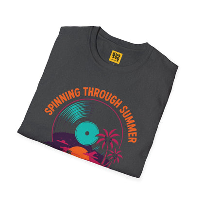 Spinning Through Summer T-Shirt - Vinyl Tropical