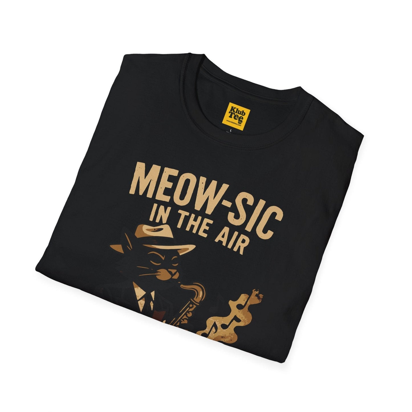 Meow-sic in the Air T-Shirt - Cat Jazz