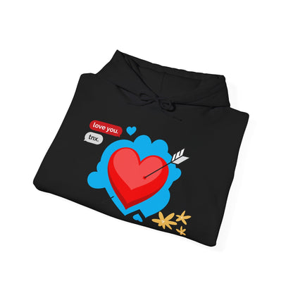 Love You Heart Hoodie - Gift for your love