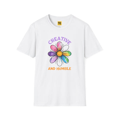 Creative and Humble T-Shirt - Floral Music