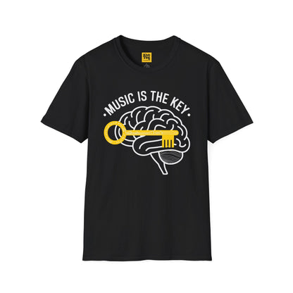Music is the Key T-Shirt - Graphic Design