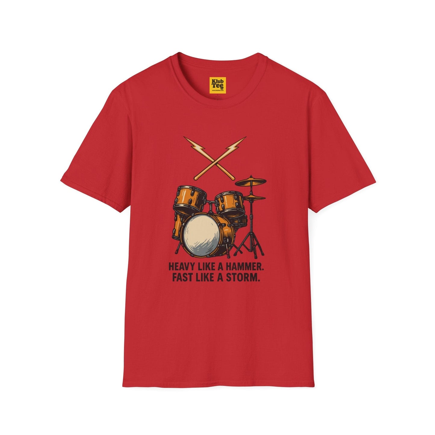 Heavy Like Hammer T-Shirt - Drummer Motto