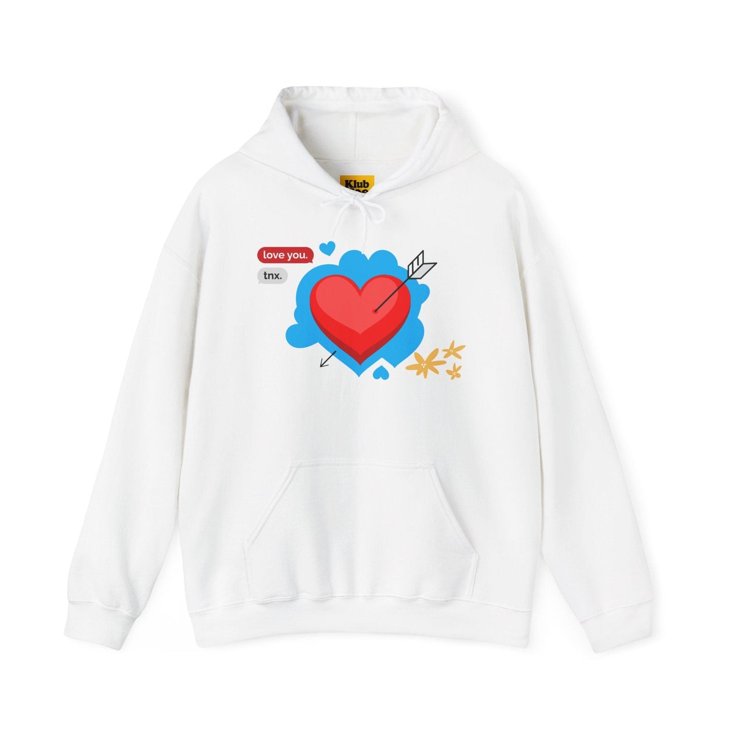 Love You Heart Hoodie - Gift for your love