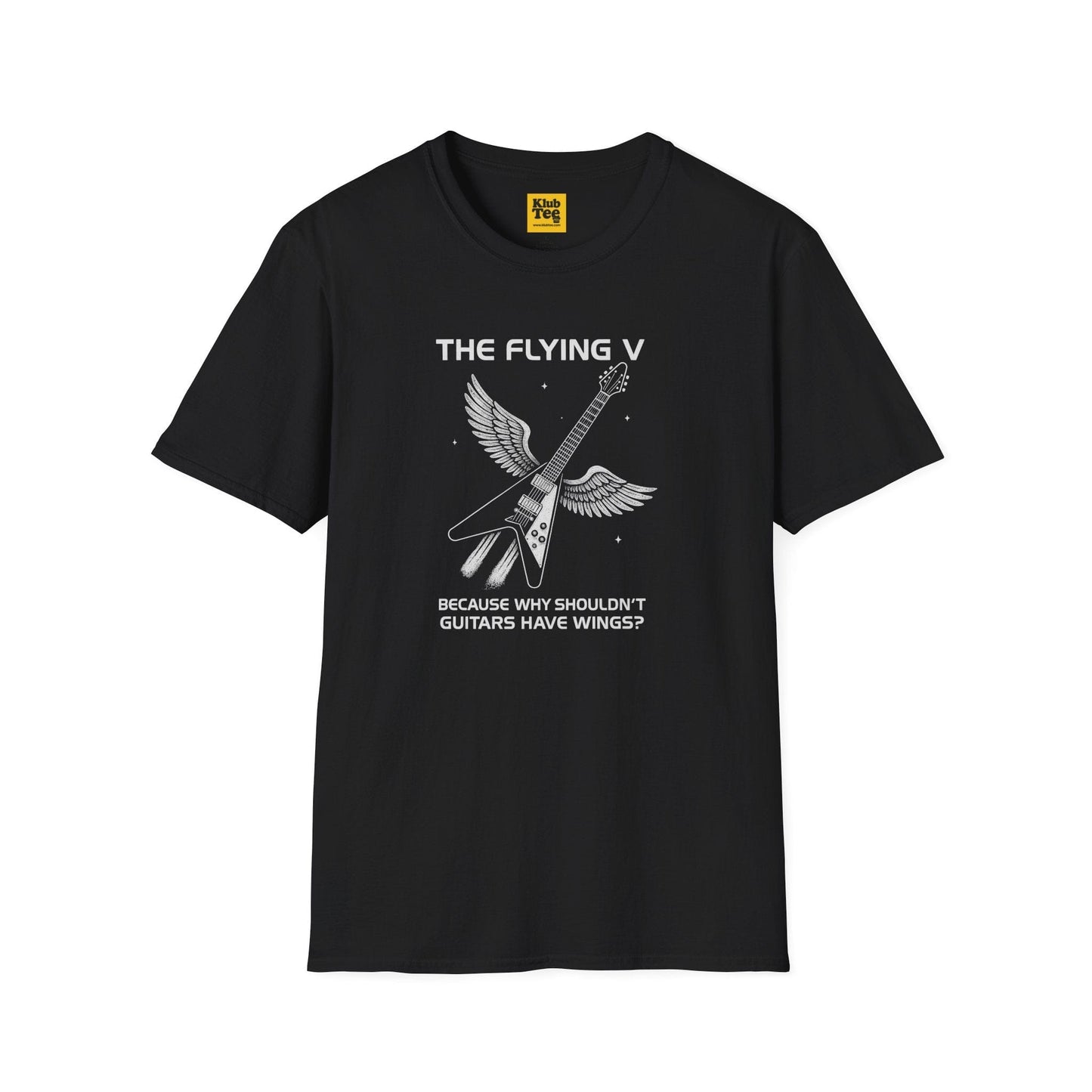 Flying V Guitar T-Shirt - Rock Icon Design