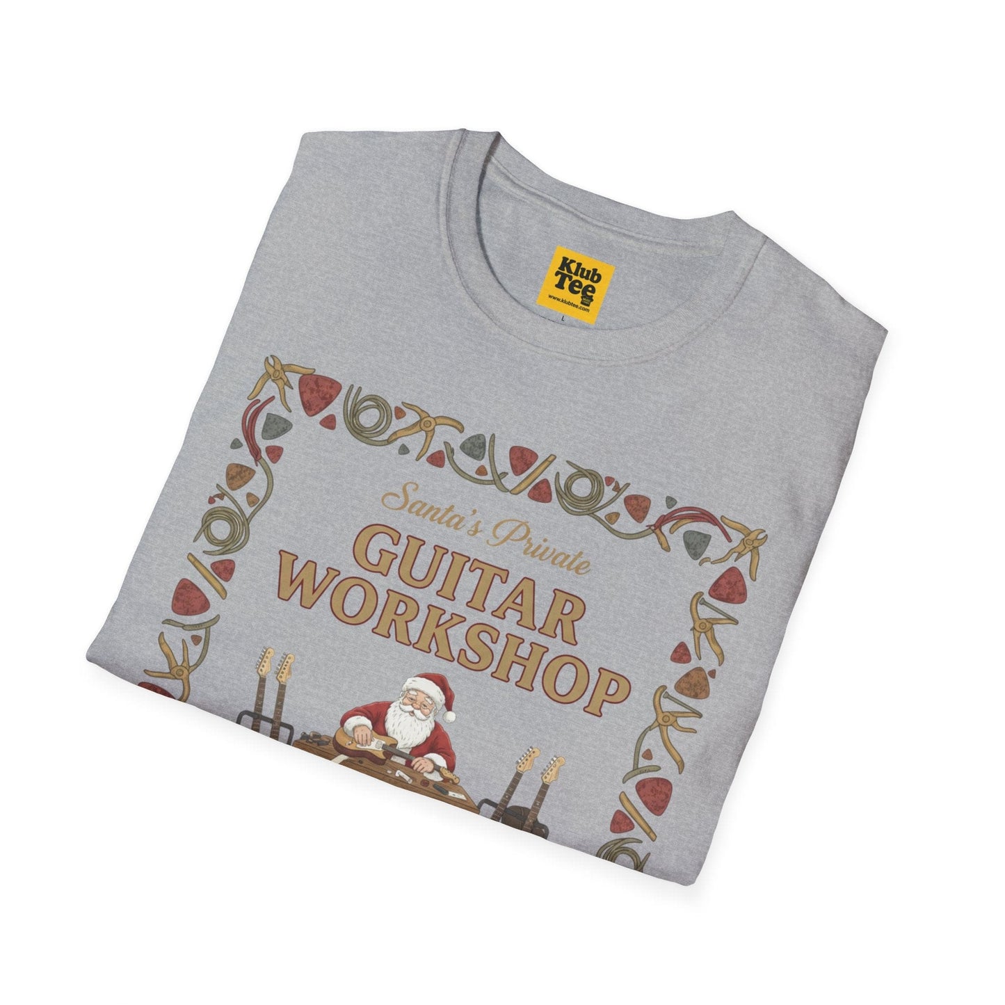 Santa's Guitar Workshop T-Shirt - Christmas Music