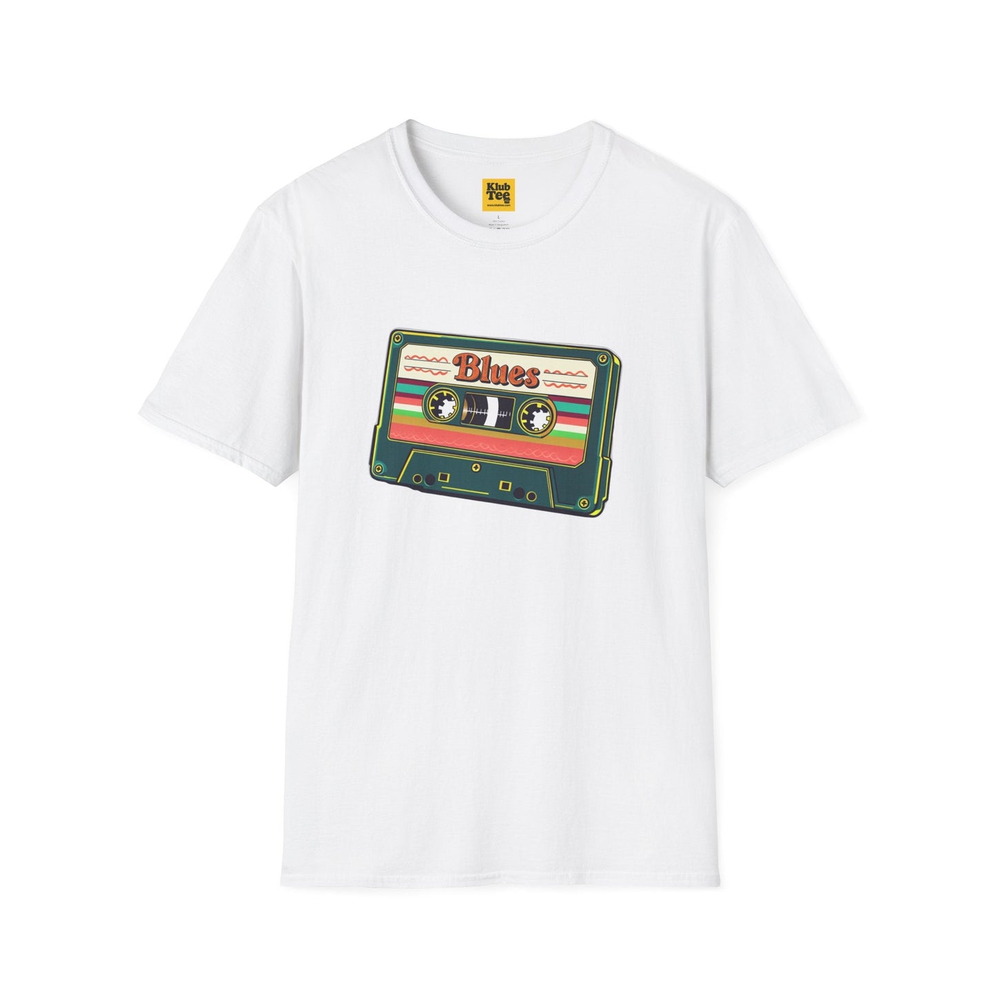 Vintage Blues Cassette T-Shirt - Retro Music