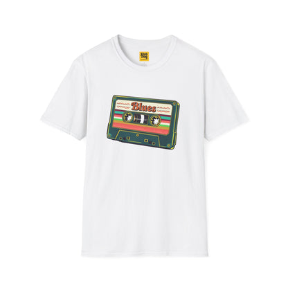 Vintage Blues Cassette T-Shirt - Retro Music