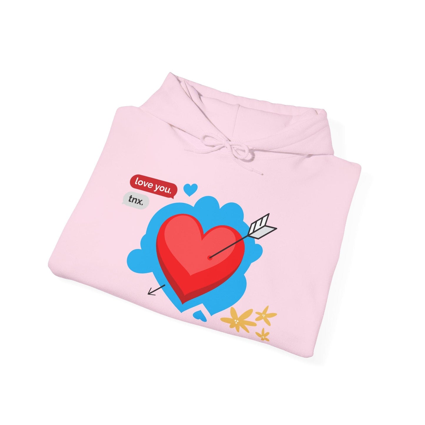 Love You Heart Hoodie - Gift for your love