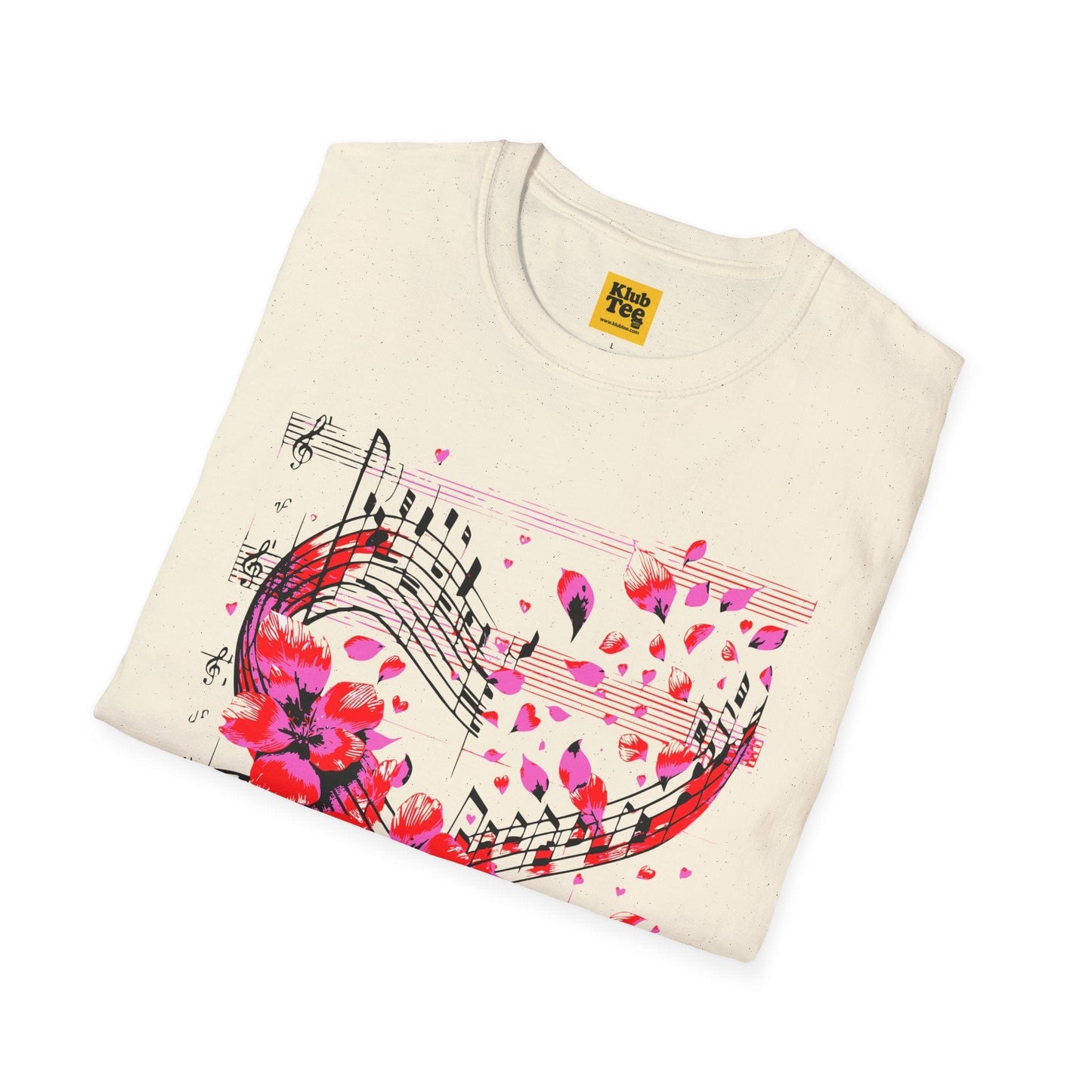 Floral Music Notes T-Shirt - Perfect Gift
