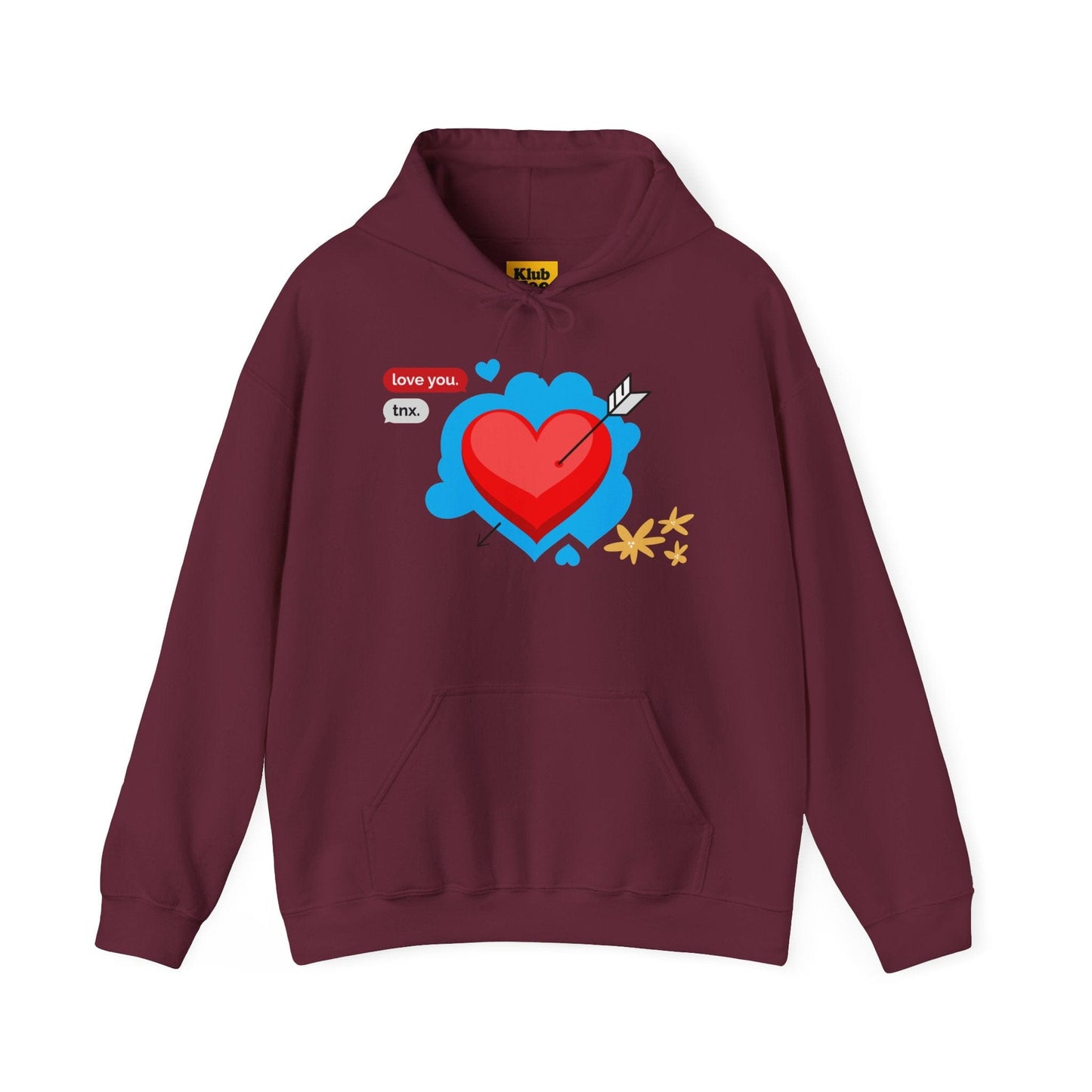 Love You Heart Hoodie - Gift for your love