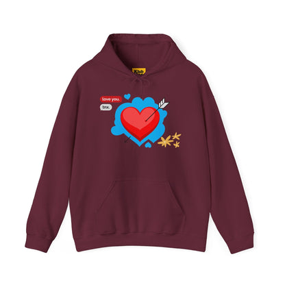 Love You Heart Hoodie - Gift for your love