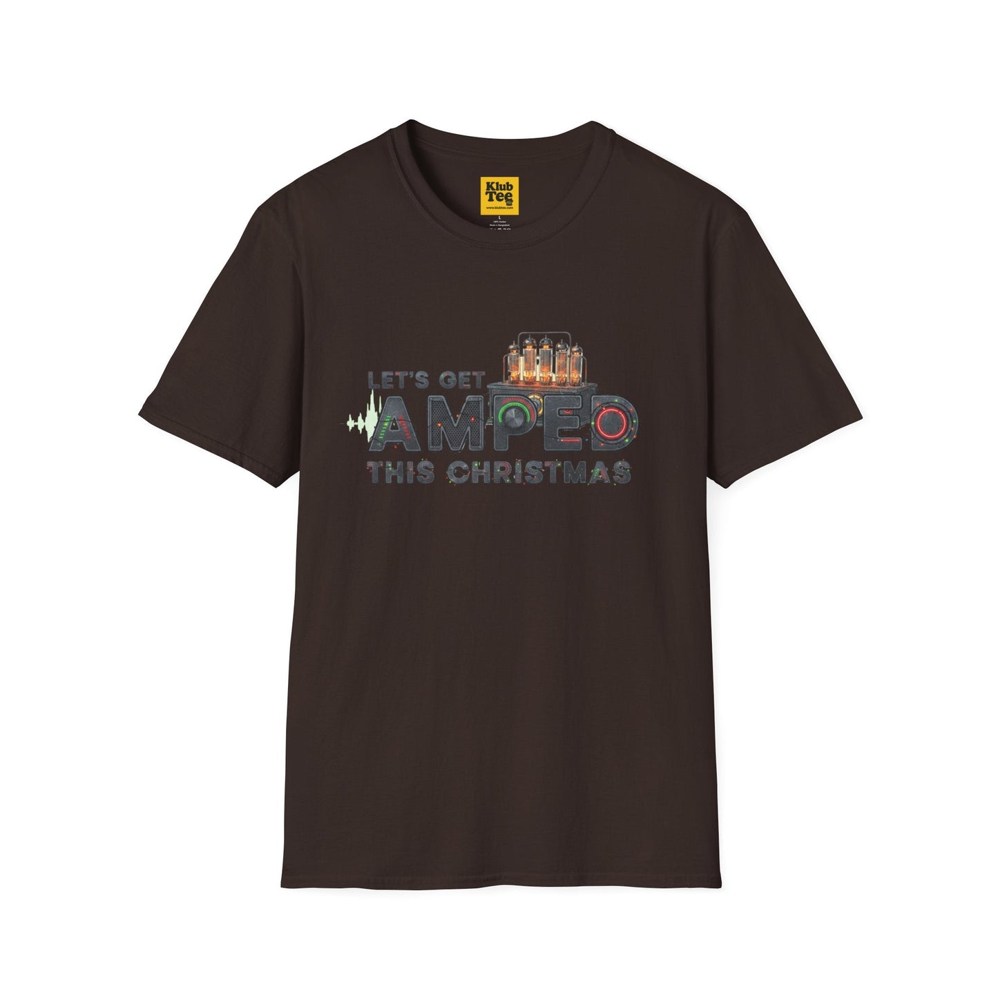 Amped Christmas T-Shirt - Rock Music Holiday Tee