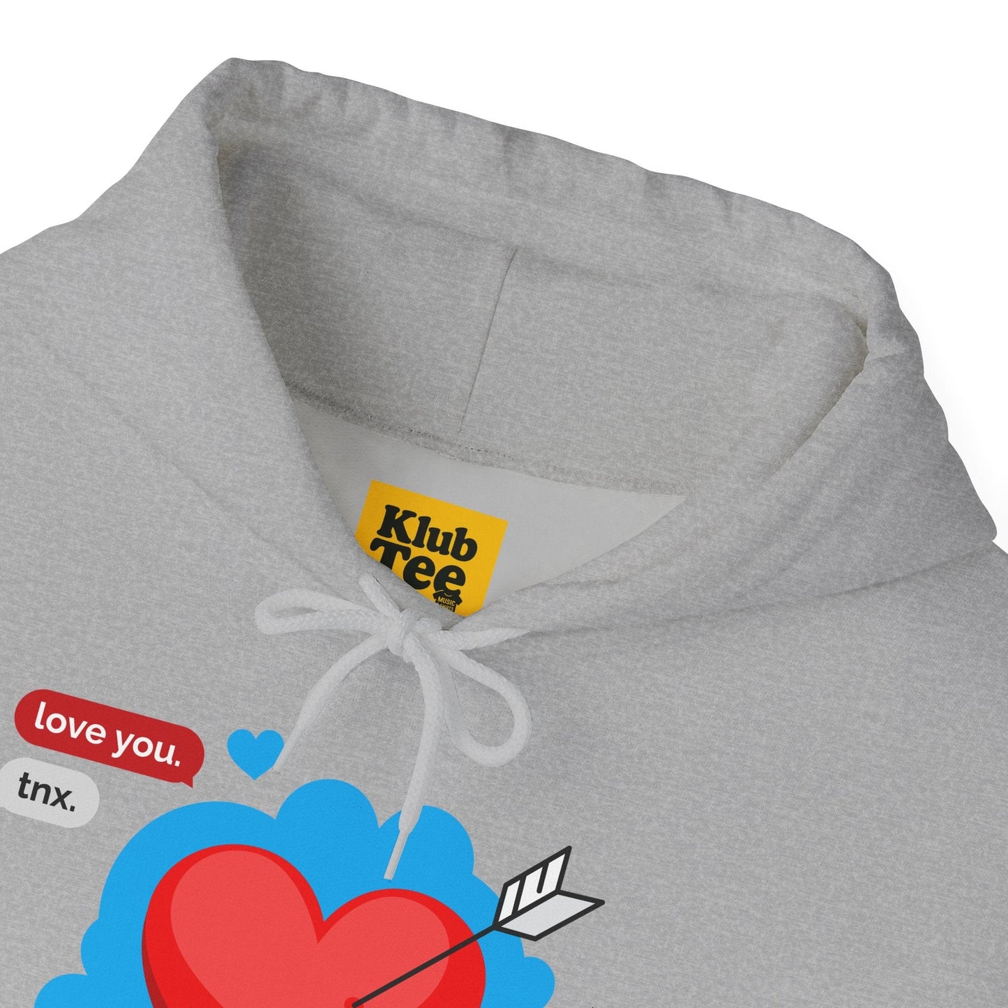 Love You Heart Hoodie - Gift for your love