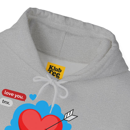 Love You Heart Hoodie - Gift for your love