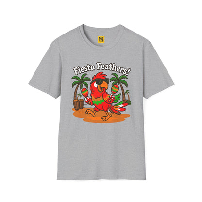 Fiesta Feathers T-Shirt - Tropical Parrot